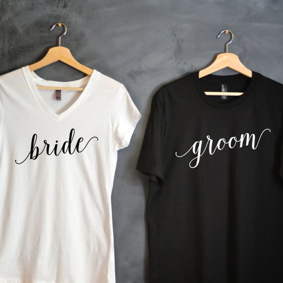 Bride Groom T Shirt Package Bride Shirt Groom Shirt Etsy