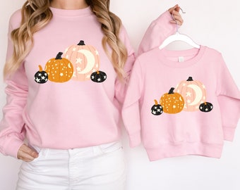 Pumpkin Patch Shirt, Pink Halloween Shirts, Matching Mommy and Me Outfits, Fall Shirts Toddler Halloween Costume Girl, Toddler Sweatshirt