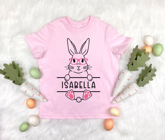 Kids Easter Bunny Face Shirt Cute Easter Basket Stuffer For Girls Kids Easter Bunny Face Shirt Cute Easter Basket Stuffer For Girls
