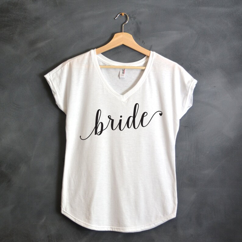 Customized Bridal Party Shirt Set Bride shirt Bridesmaid Etsy