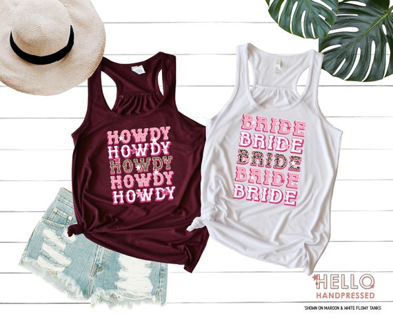 Country Bride Tank Howdy Tank Top Disco Cowgirl Nashville - Etsy