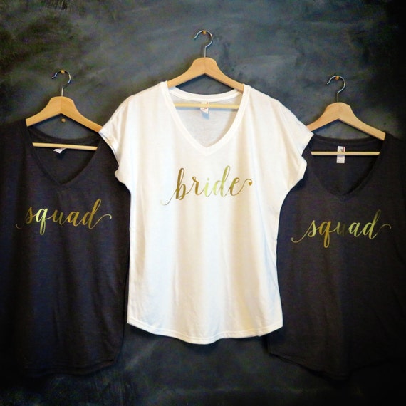 Bride Shirt Bridesmaid Shirts Wifey 