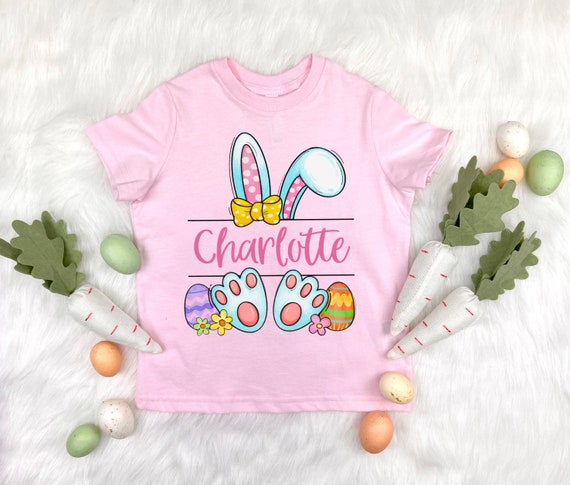 Kids Easter Bunny Face Shirt Cute Easter Basket Stuffer For Girls Kids Easter Bunny Face Shirt Cute Easter Basket Stuffer For Girls