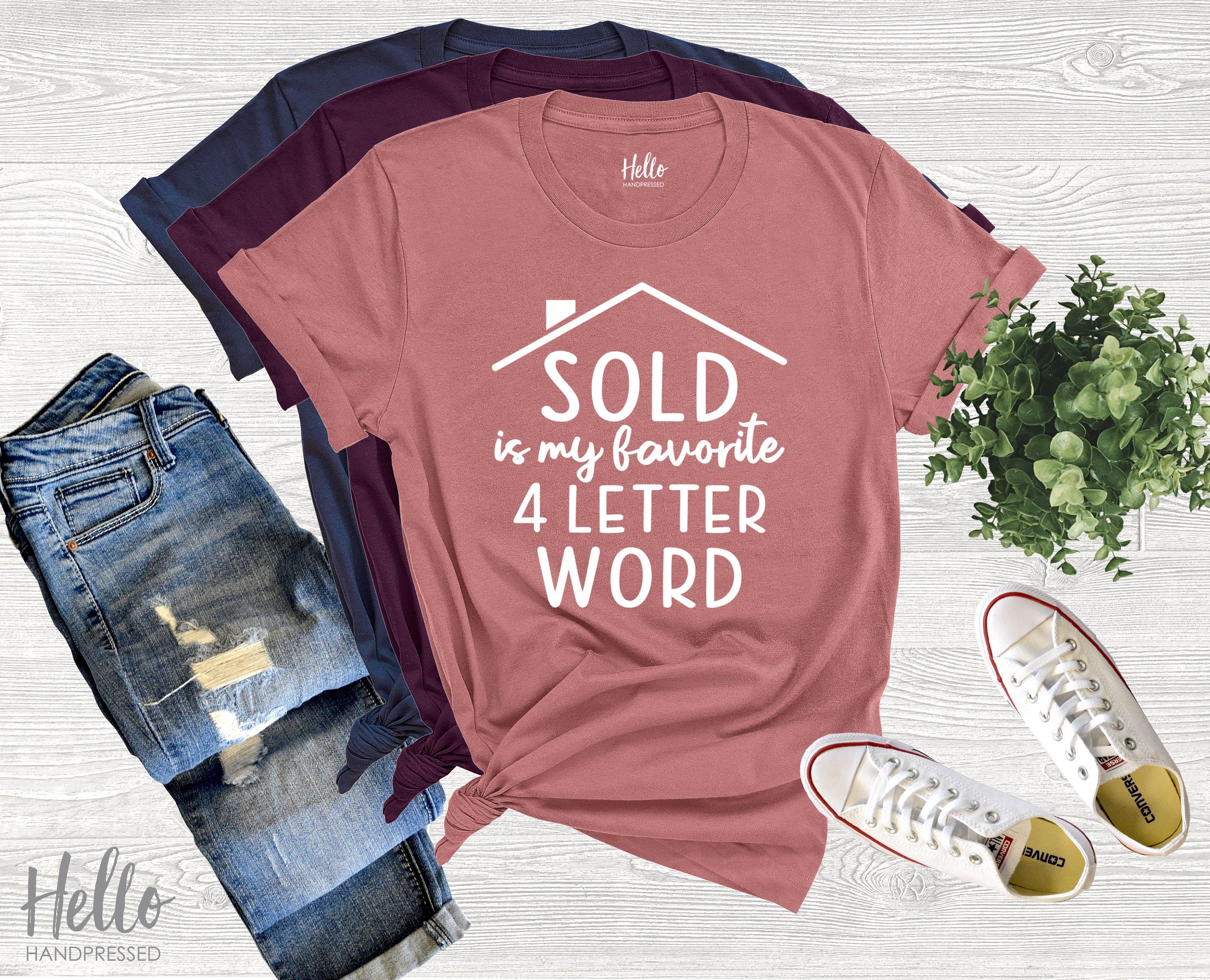 Sold Is My Favourite 4 - Letters Word T-Shirt Sold Is My Favourite 4 - Letters Word T-Shirt