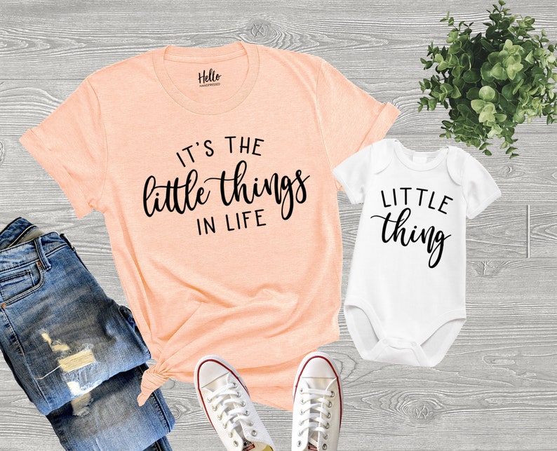 It's The Little Things In Life Shirt, Mommy and Me Shirt Set, Cute Mom Gift, Mommy and Me Outfit, Matching Mom Baby Set, Christmas Gift 