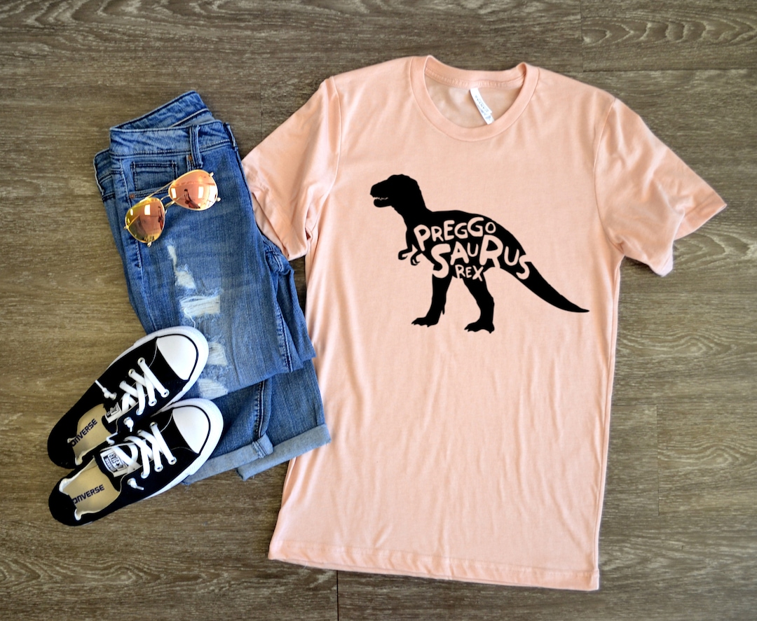 Pregosaurus T-shirt Funny Pregnancy Tee Shirt Gift For Pregnant