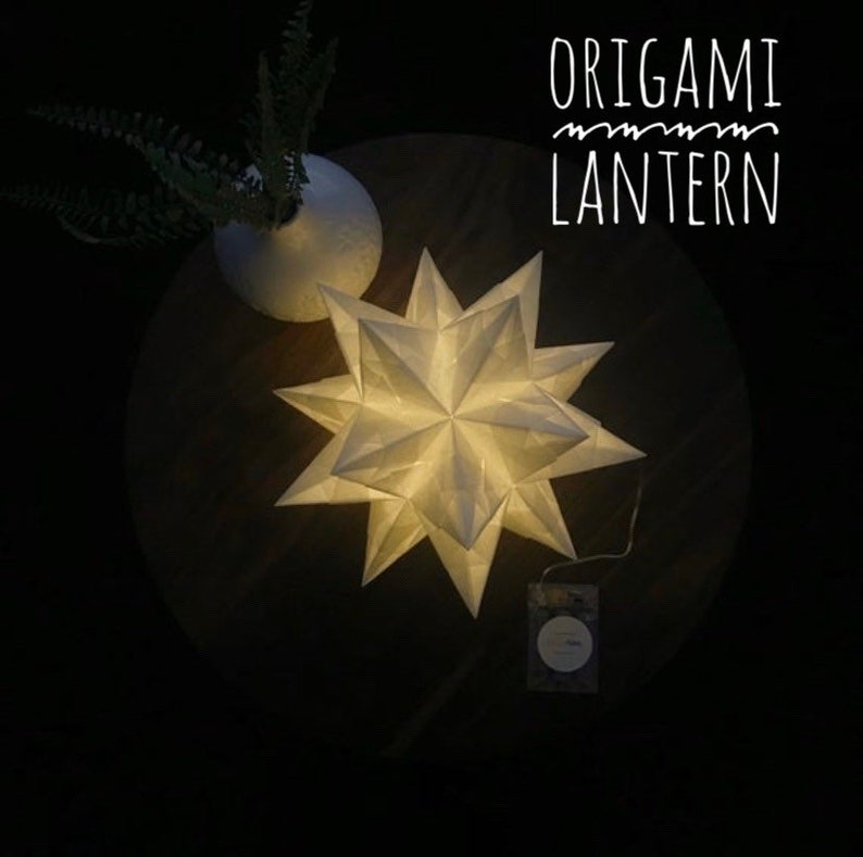 Paper Lantern Paper Star Handmade Origami Star Bascetta Etsy