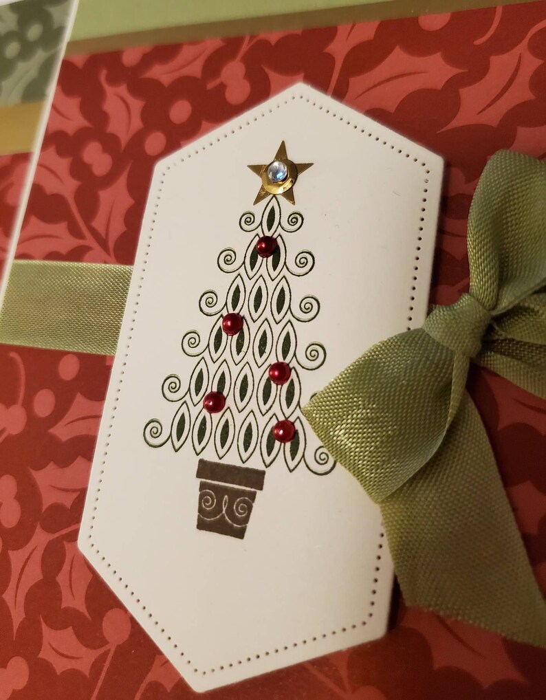 10 Handstamped Christmas Cards and Envelopes Handmade With Etsy UK