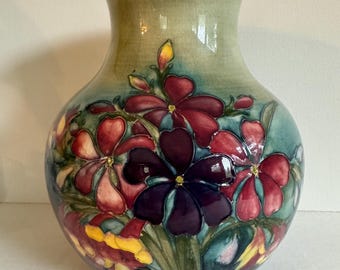 Moorcroft spring flowers vase