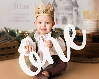 One Sign First Birthday One Wooden Sign Birthday Decor One Wood Letters for Cake Smash Sign One Prop Photo Prop One Sign (Item - ONE240)