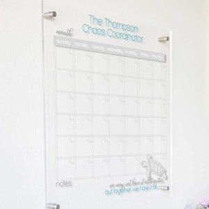 Clear Wall Calendar Dry Erase Calendar for Wall, Sea Turtle Dorm Room Home Office Wall Decor Clear Acrylic Decor - CCP699