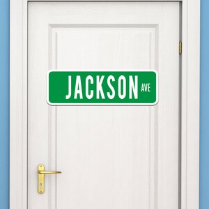 Street Name Sign for Kids or Family Personalized Street Avenue Road Sign for Bedroom Decor Car Room Decor Ideas Kids (STR442)