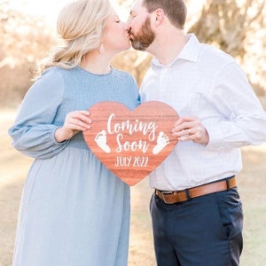 Pregnancy Announcement Coming Soon Sign Photo Props Maternity Photo Sign Pregnancy Sign, Mommy to Be Baby Announcement