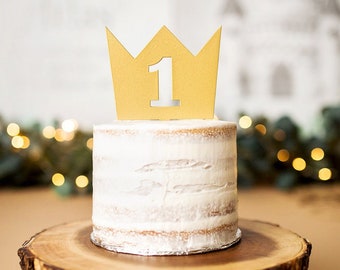 Crown Cake Topper First Birthday Cake Smash Photos or Party Birthday 1st Birthday Boho Wild Things or Prince Fairytale Theme (Item - CRT800)