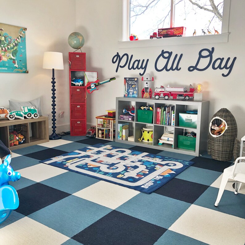 Playroom Wall Sign Kids Bedroom Artwork play All Etsy