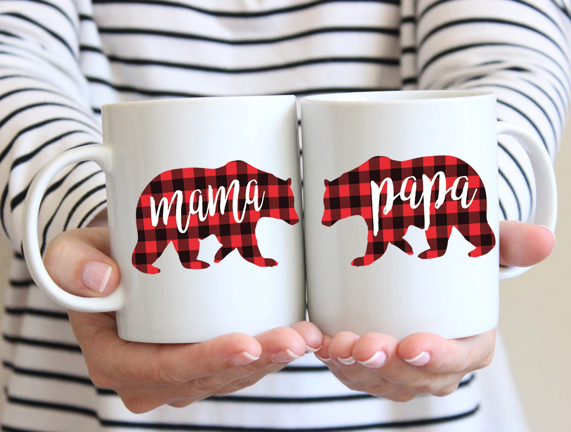 Home Décor Ornaments Mama Bear and Papa Bear Mugs Baby Bear Ornament  Expecting Mother and Father Present Parent to Be Gift Box  christkindlmarket.com