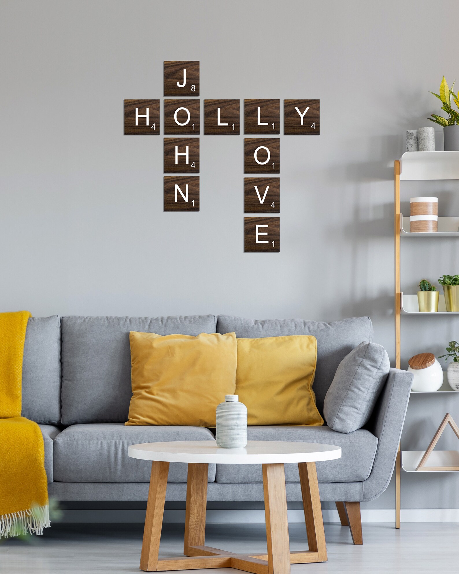 Scrabble Tiles for Wall Choose Your Size Scrabble Wall Etsy