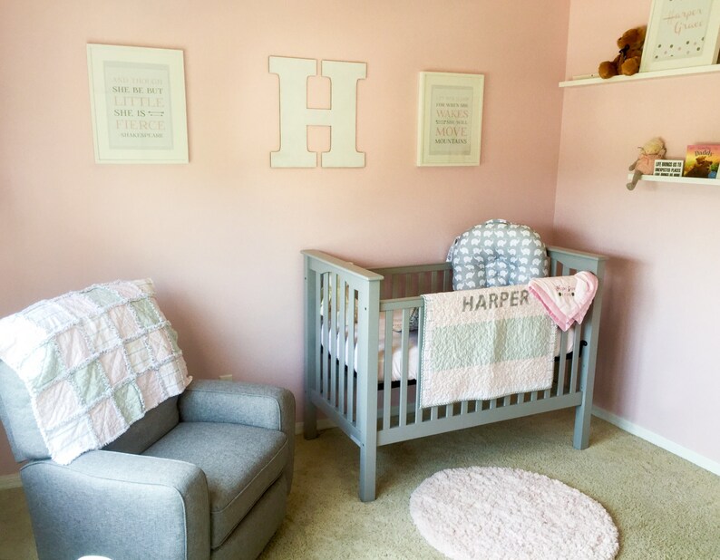 Large Wooden Letter for Nursery or Kids Bedroom Wall Artwork Etsy