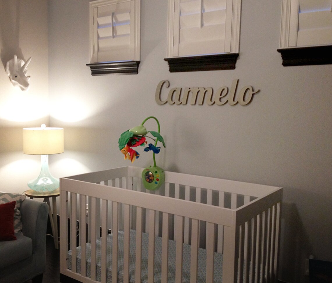 Name Sign for Children Nursery Bedroom Wall Decor Wooden - Etsy