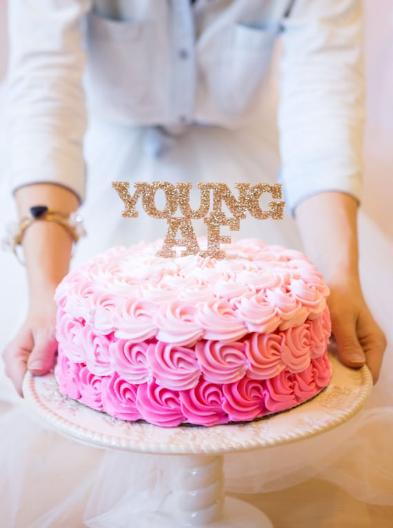 Youngaf Cake Topper Pour Adulte Anniversaire Gâteau Smash Photos Ou Fête Danniversaire Decor 30e Anniversaire 40e Etc Gâteau Danniversaire Adulte