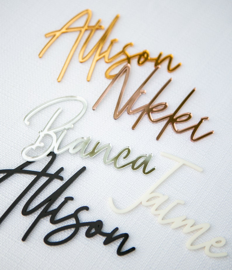 Place Card Name Tags for Plate Names Bridal Shower Dinner Etsy