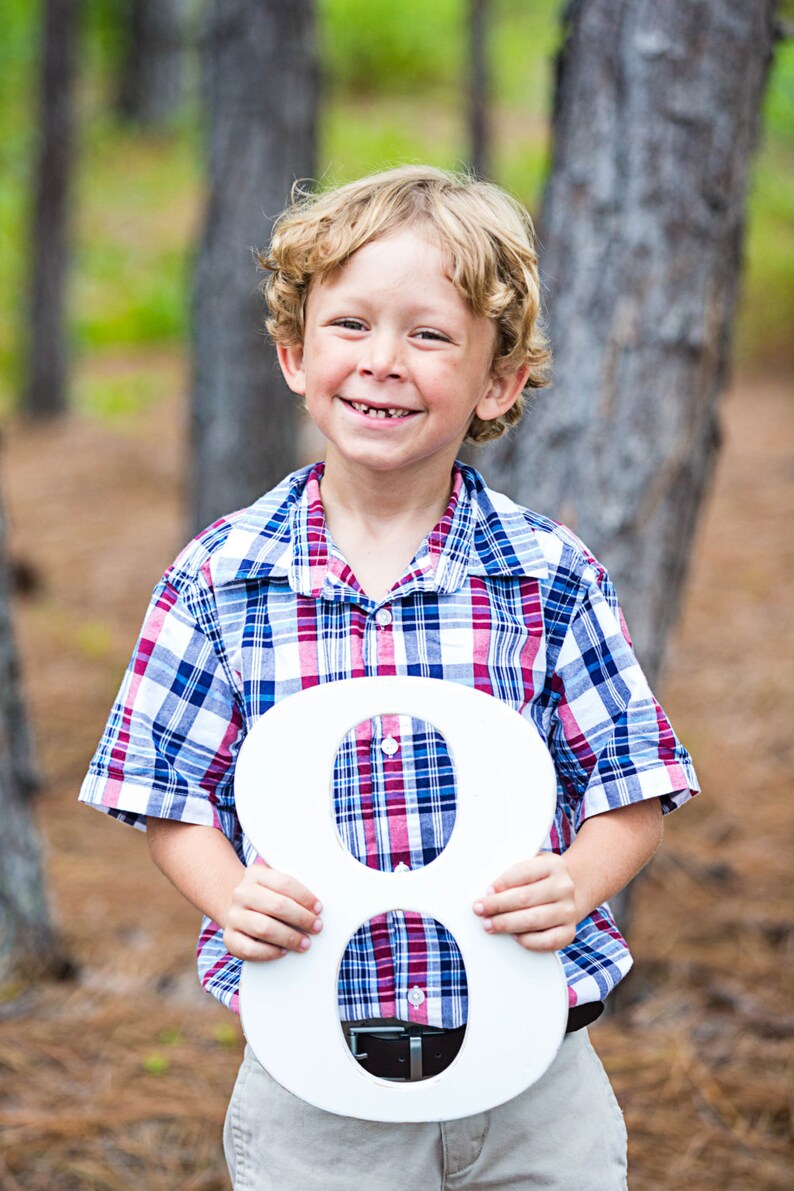 8 Sign Photo Prop for 8th Birthday Photo Shoot for Kids | Etsy