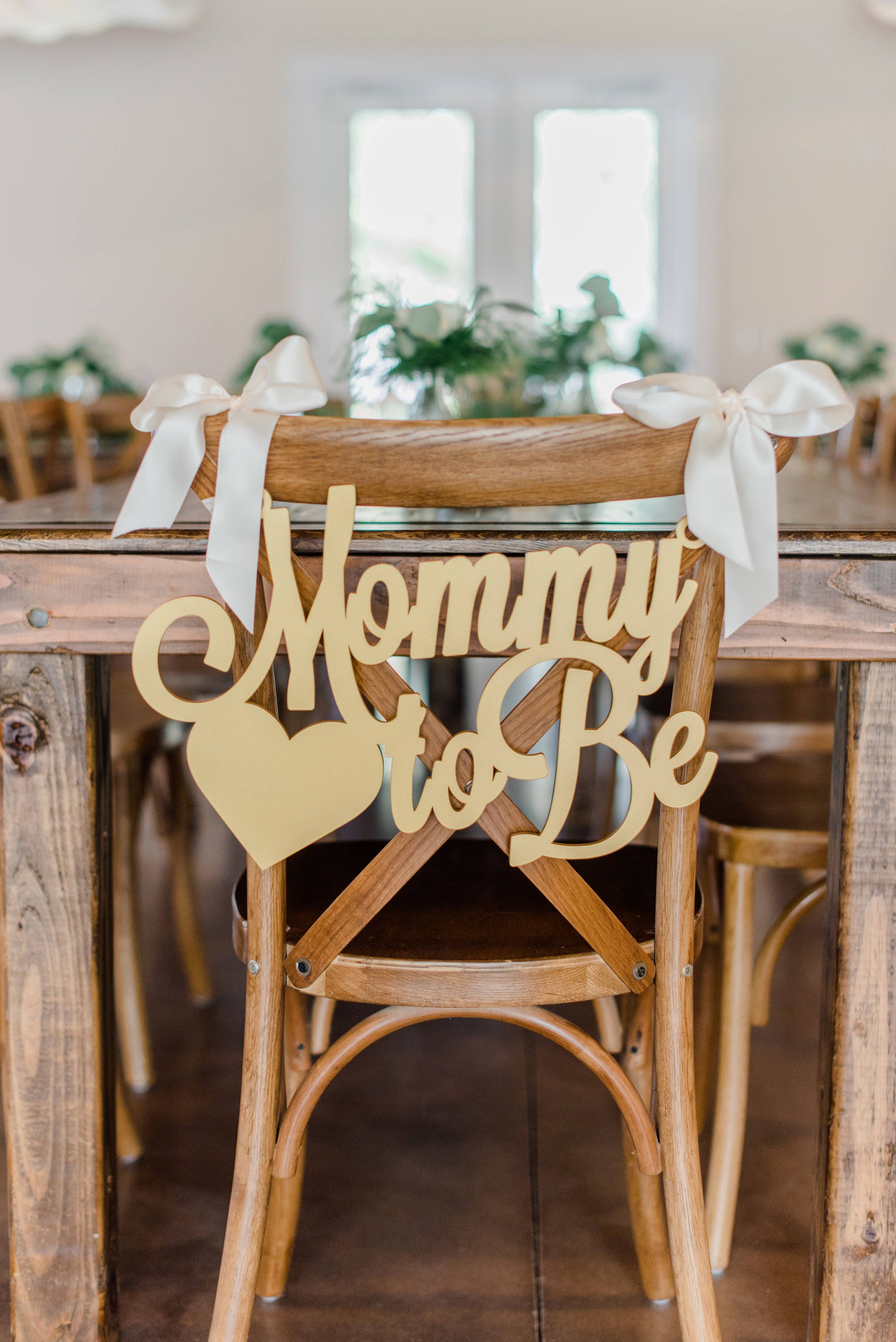 Baby Shower Chair Sign Mommy to Be Wooden Cutout in Custom Etsy