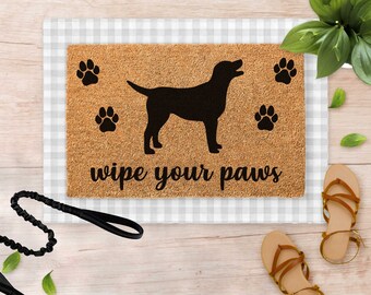 Dog Doormat 200+ Breeds for Home Welcome Mat Funny Doormat, Labrador Dog Gift, Home Decor, Custom Door Mat DOG610