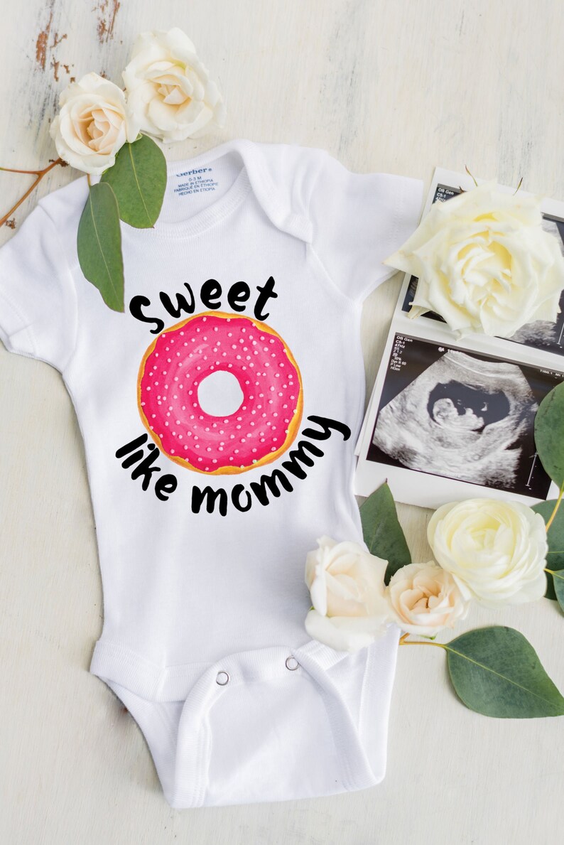 Donut Baby Outfit Newborn to One Year Bodysuit Outfit Donut Etsy
