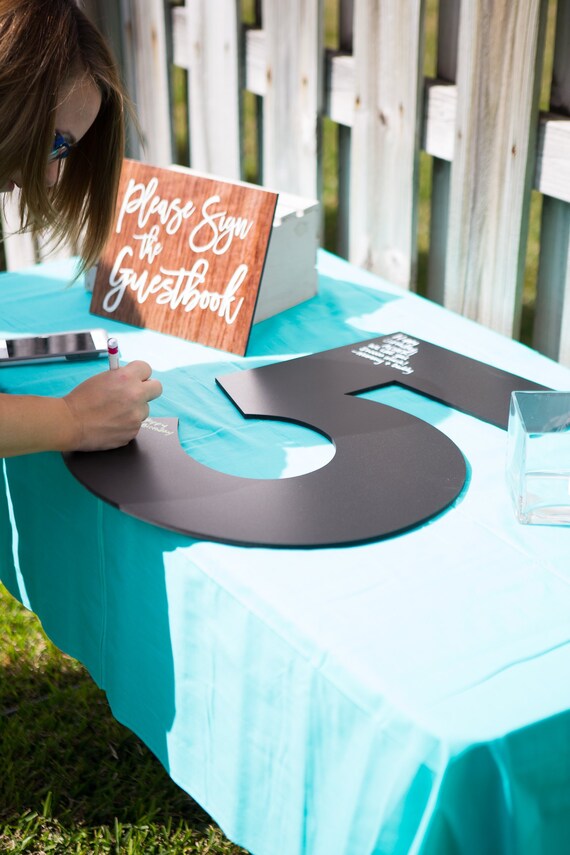 Guest Book for Birthday Party Decor Kids Birthday Large Etsy
