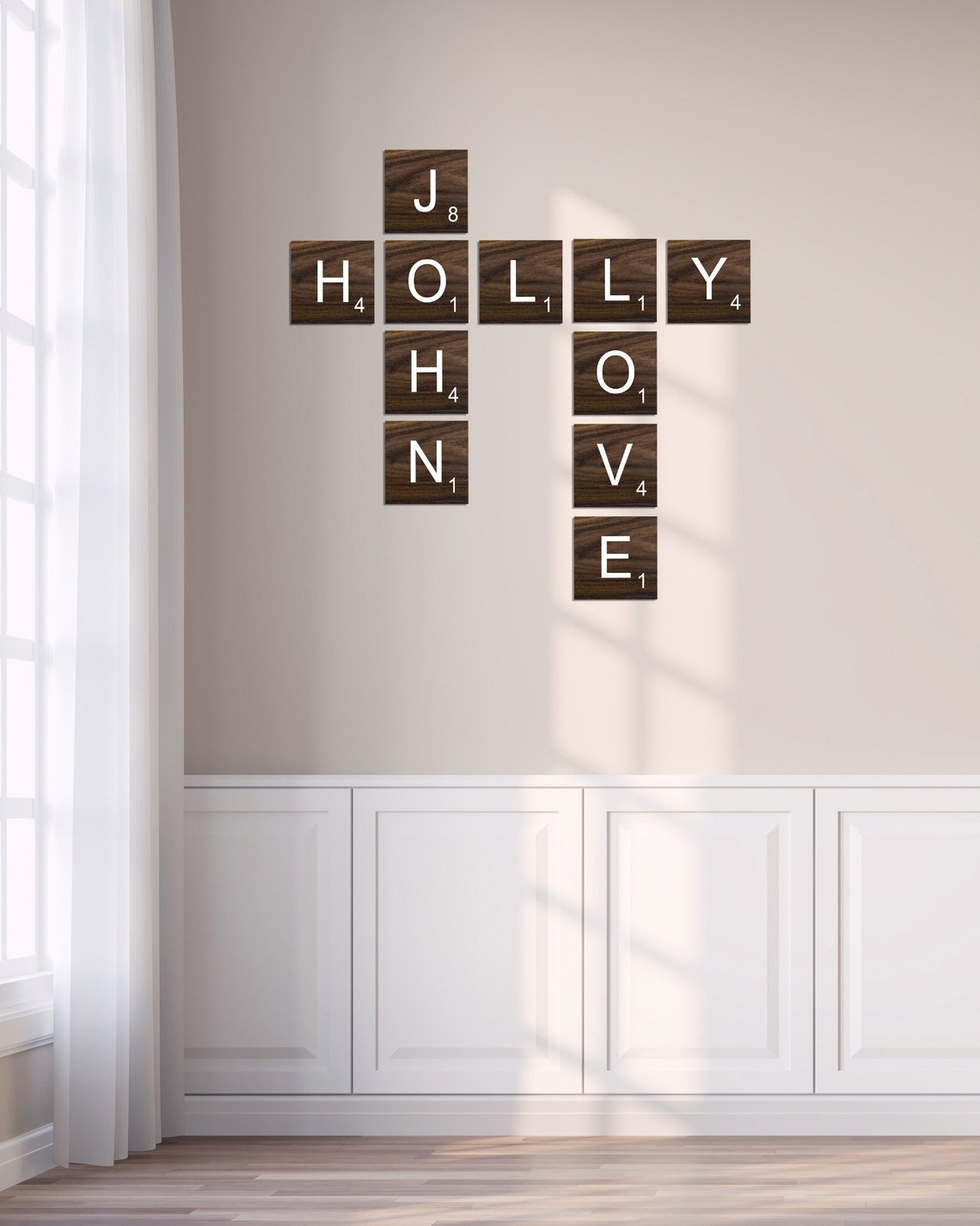 Scrabble Tiles for Wall Choose Your Size Scrabble Wall Etsy
