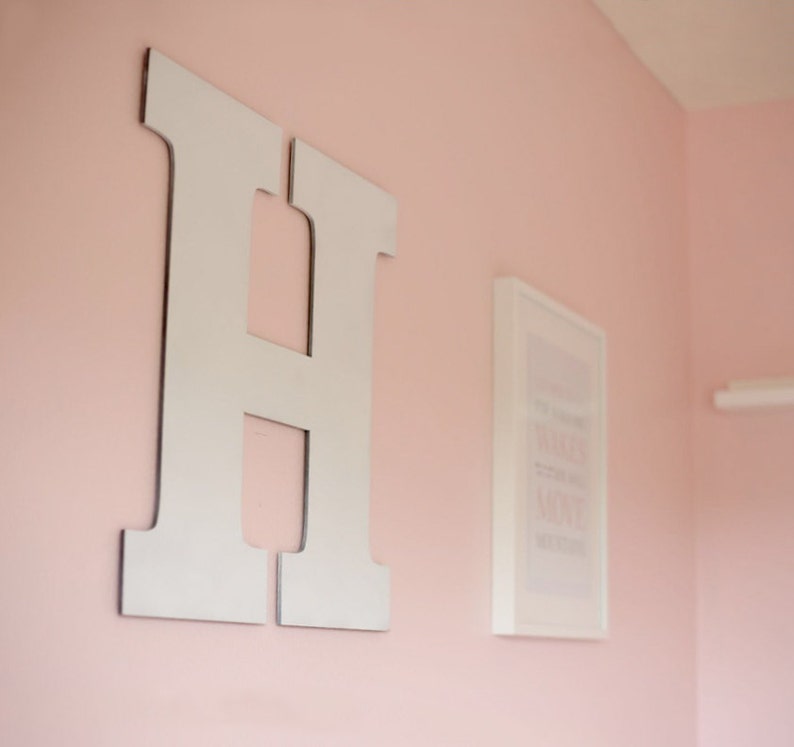 Large Wooden Letter for Nursery or Kids Bedroom Wall Artwork Etsy