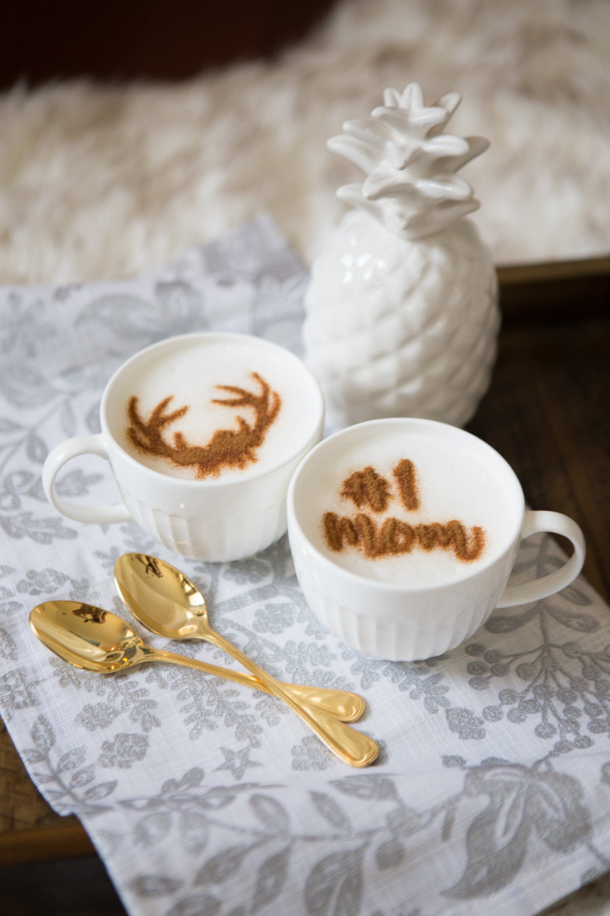 Coffee Stencils Mother's Day Gift 1 Mom Latte Stencil - Etsy