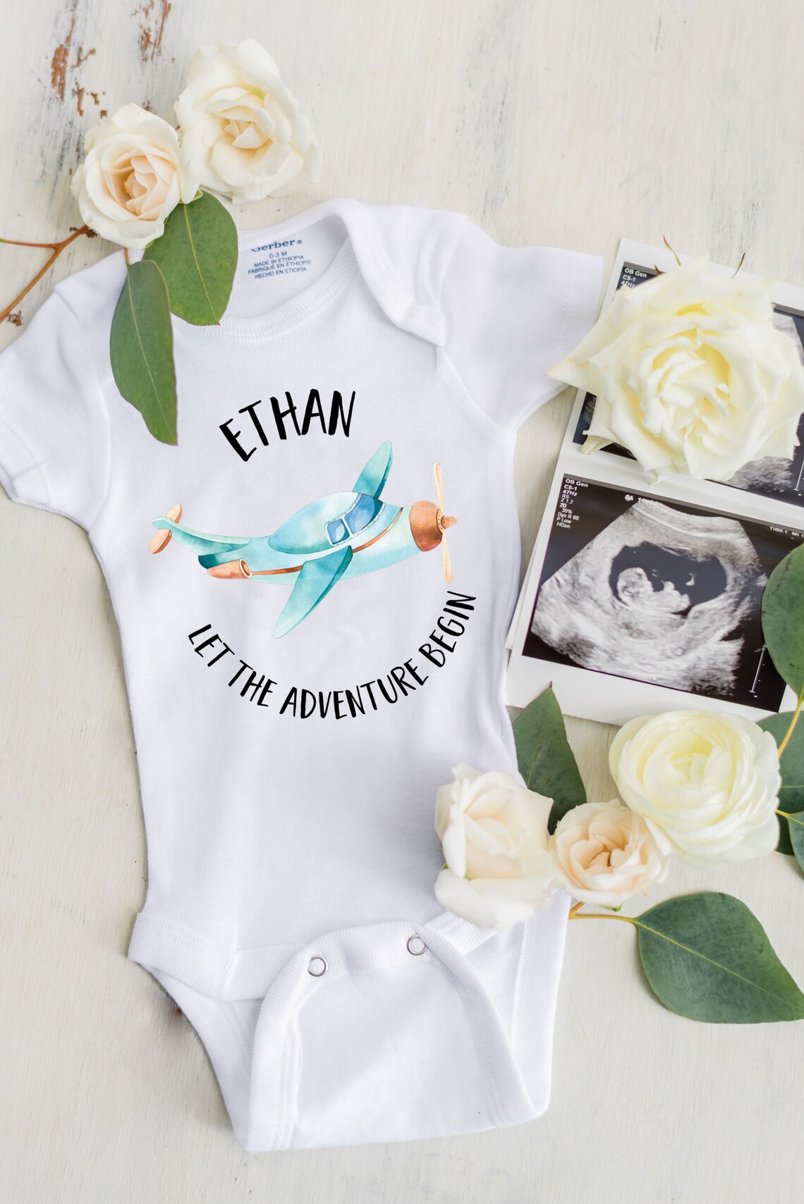 Airplane Baby Outfit Personalized Bodysuit Outfit Plane Etsy