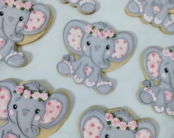 Elephant Cookies Etsy Elephant Cookies Etsy