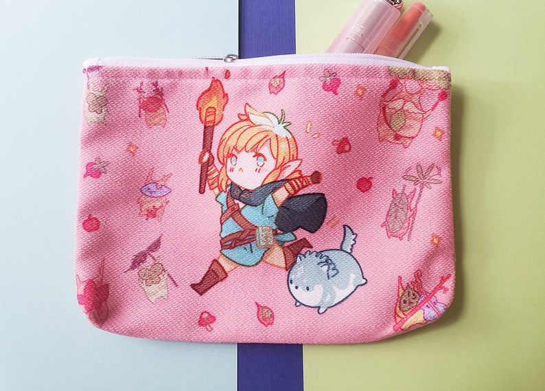 The Legend of Zelda Breath of the Wild zipper pen bag makeup bag pencil case