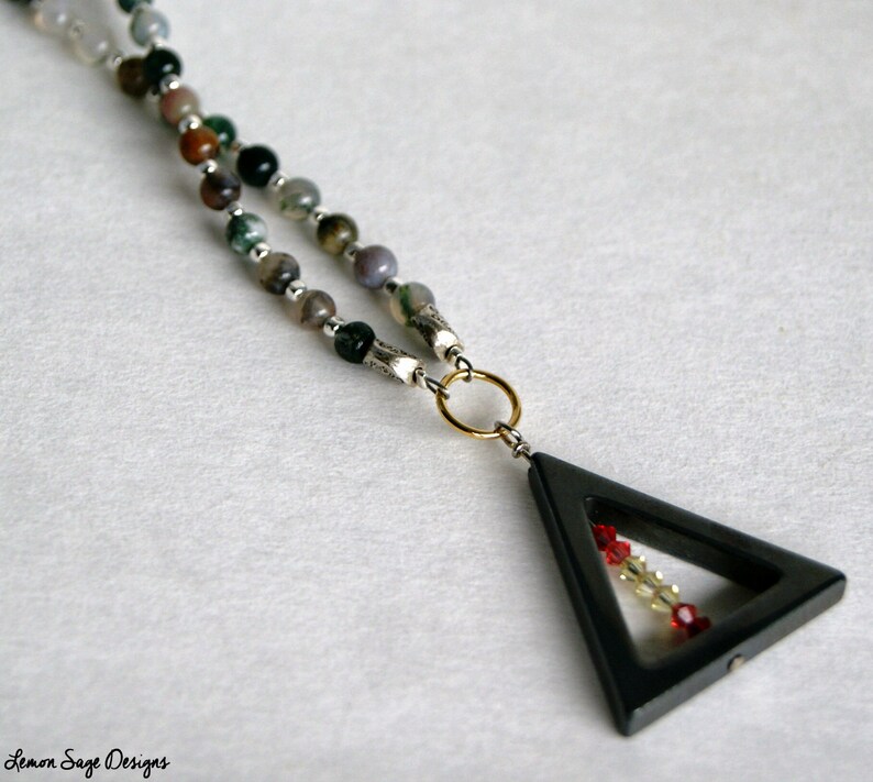 Fancy Jasper & Sterling Silver Claspless Necklace with Etsy