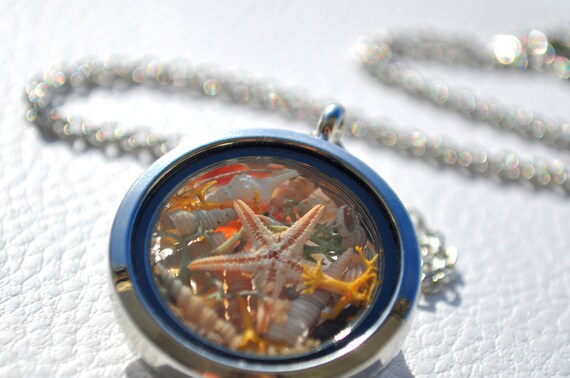 Plata Medallón mar tormentoso océano mar olas Medallón Collar De Navidad Cumpleaños 357