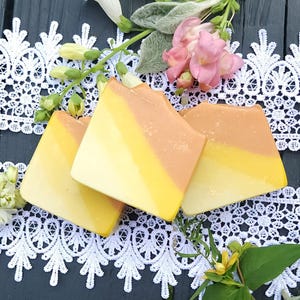 Solar Sunburst Cold Processed Soap || gifts under 10 || handmade soap