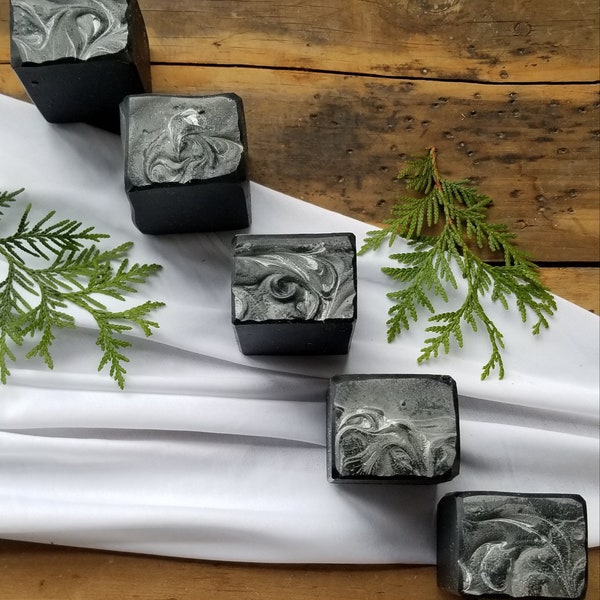 Charcoal Facial Bars |  Shaving soap | gifts under 5 | bath and body | black soap |