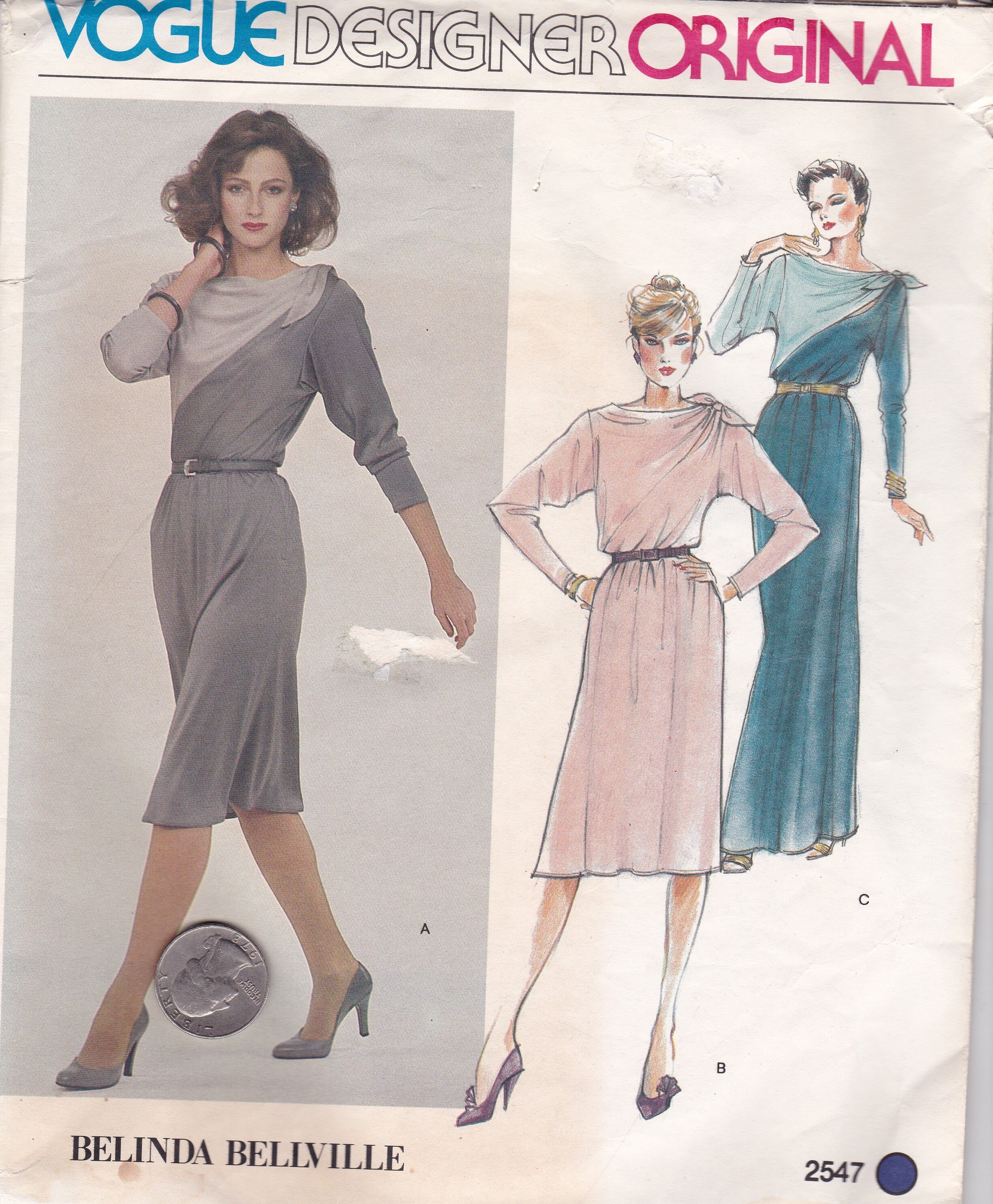 Vintage Vogue Designer Dress Sewing Pattern: Size 14, Uncut - Etsy Vintage Vogue Designer Dress Sewing Pattern: Size 14, Uncut - Etsy