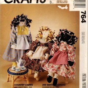 Rag Doll pattern with Clothes  Ethnic Rag Doll McCall's Craft pattern  21 inch doll  Pattern has not been used.  Free shipping