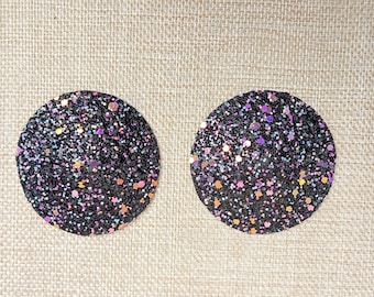 Obsidian Tease black nippies sequin tassels burlesque accessory