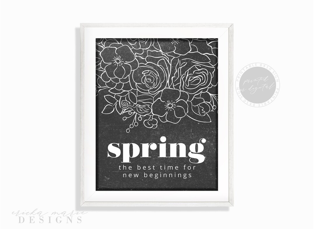Spring | Printable Spring Sign | Printable Sign | Spring Decor ...