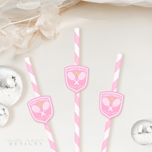 Perfect Match Straws | Perfect Match Bachelorette Party | Tequila + Tennis  Straws | Drink Straws | Party Straws | Bachelorette Party Straws