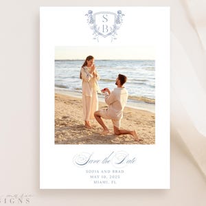 Save the Date | Monogram Save the Date | Photo Save the Date | Digital Save the Date Template | Photo Collage Save the Date