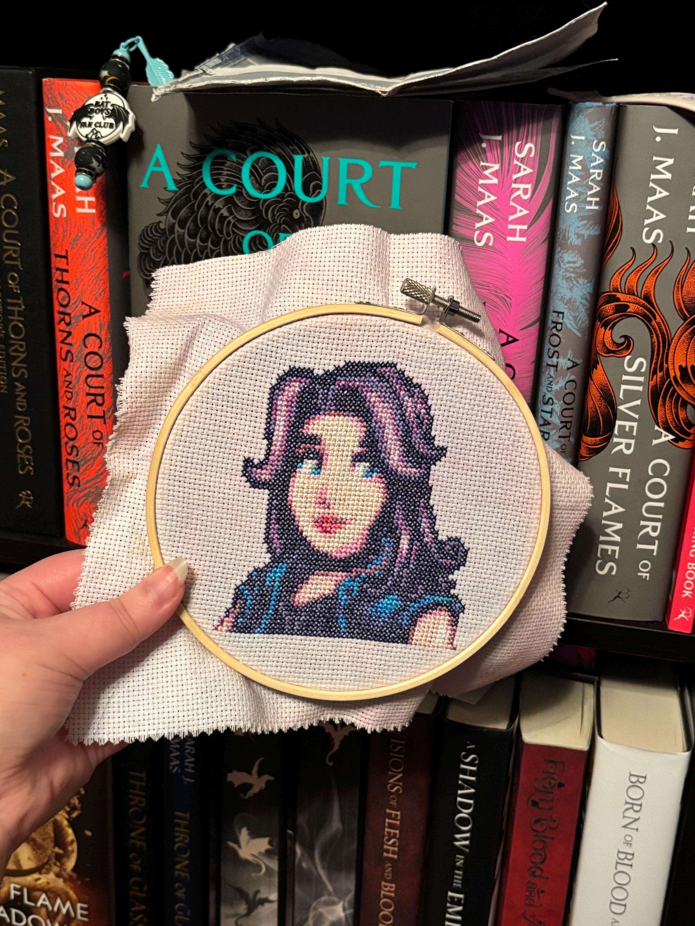 Abigail - Stardew Valley Cross Stitch Portrait