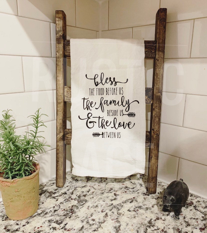 Kitchen Towel Ladder | Bathroom Towel Ladder | Farmhouse Decor
