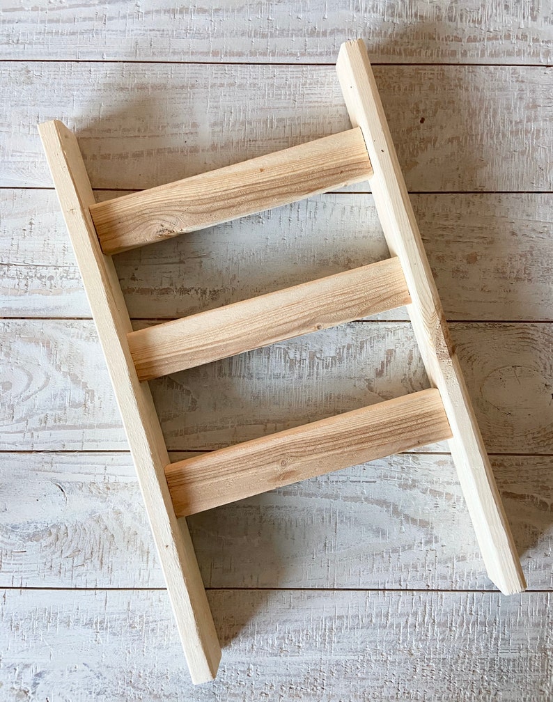 Kitchen Towel Ladder  Bathroom Towel Ladder  Farmhouse Decor Plain Ladder