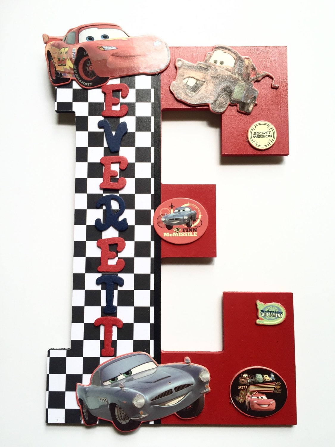 disney cars childrens letter cars child custom wall decor etsy